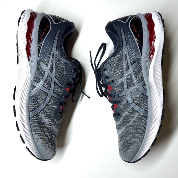 Asics Men’s Gel- Nimbus 23 Gray and Red athletic Running Shoes Size- 11.5 - Picture 10 of 11